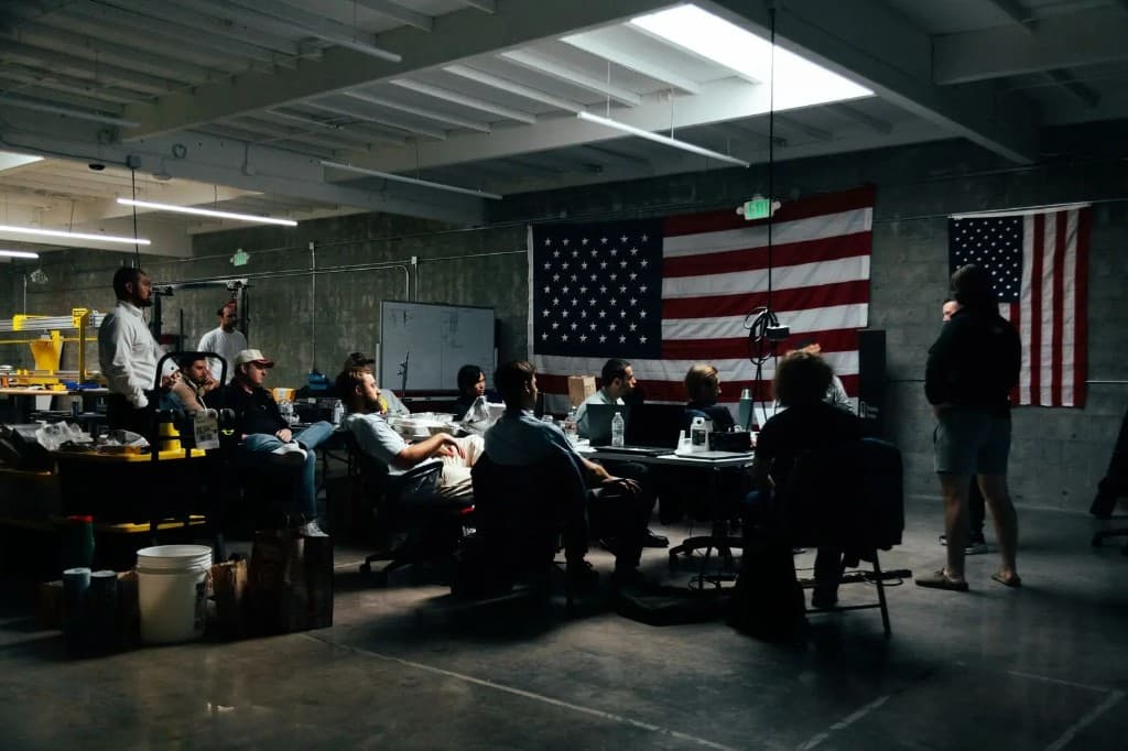 Cohort founders gathered for a workshop session in El Segundo